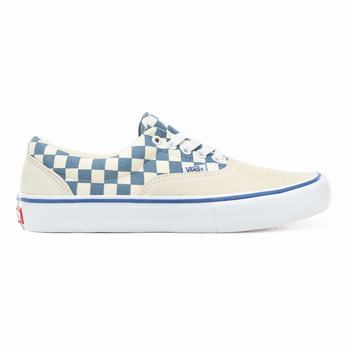 Férfi Vans Checker Era Pro Tornacipő VA6930251 Fehér/Kék Szürke